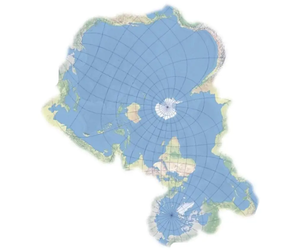 Carte du monde avec une vue poisson